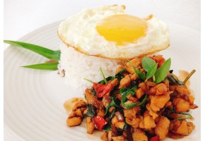 Spicy Thai Basil Chicken Spicy Thai Basil Chicken